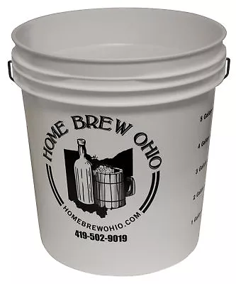 7.9 Gallon Plastic Bucket (no Lid) For Home Brew Beer Making • $31.86