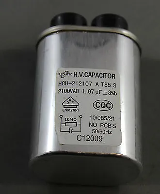 LG SAMSUNG SHARP PANASONIC Microwave Oven High Voltage Capacitor 1.07uF 2100V • $24.95