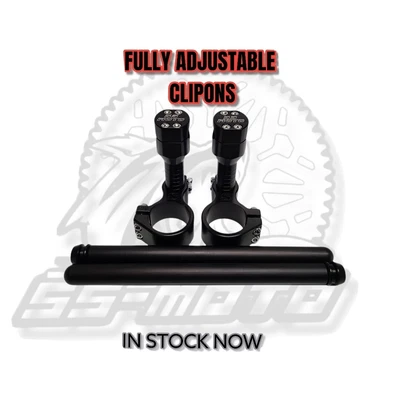 $239.99 • Buy SS-MOTO 50mm Fully Adjustable Clipon Handlebars 