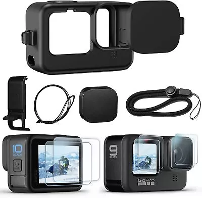 $26.85 • Buy Accessories Kit For GoPro Hero 11/10/9 Black Silicone Sleeve Protective Case AU
