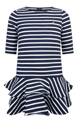 £7.50 • Buy Polo Ralph Lauren Girls Striped Cotton Jersey Dress Age 3