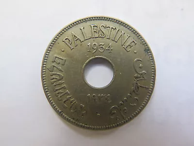 1934 PALESTINE ISRAEL 10 MILS CUPRO NICKEL COIN EXCELLENT COLLECTABLE CONDITn   • £18.44