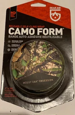 Gear Aid Camo Form Reusable Self-Cling Wrap 2 X144  Conceals Mossy Oak Obsession • $15.25