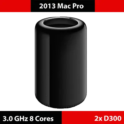 2013 Mac Pro 3.0 GHz 8-Core Dual AMD D300 64GB RAM 2TB PCIe NVMe • $989.99