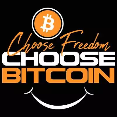 Choose Freedom Choose Bitcoin - Mens Funny Novelty T-Shirt Tee T Shirt Tshirts • $23.75