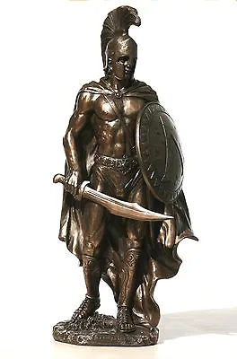 $75.70 • Buy Greek Spartan King LEONIDAS Statue Sculpture Figure Bronze Finish 10.23in / 26cm