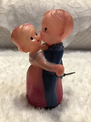 Vintage Celluloid Toy Wind Up Tin Dancing Couple Made In Occupied Japan Working • $70