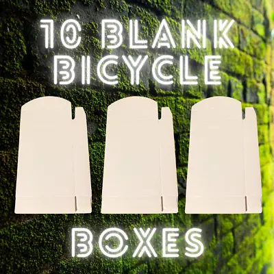 £5.55 • Buy 10 X Original BLANK Empty Bicycle SIZE Playing Card Box - Magic Tricks