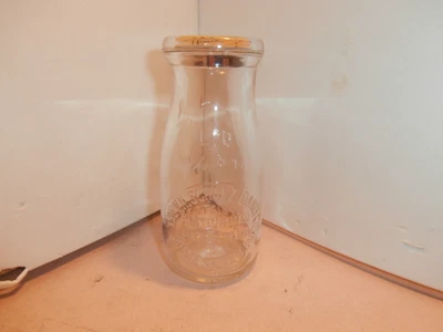 $79.99 • Buy The V.A. Schulz Dairy Half Pint Milk Bottle, Homestead, Pa Allegheny County