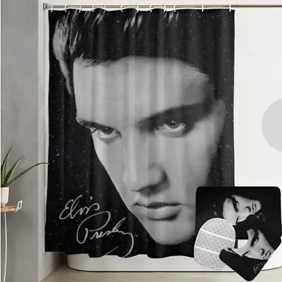 Gift For Fans Music Famous Person Elvis Presley Ver3 Shower Curtain Sets • $24.99