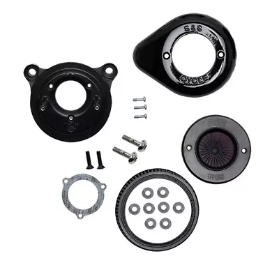 S&S Stealth Air Stinger Teardrop Air Cleaner Kit Black 170-0722A Harley Davidson • $359.96