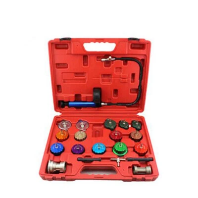 $175 • Buy 21pcs Compression Cooling System Pressure Vacuum Tester Purge Radiator Cap Kit