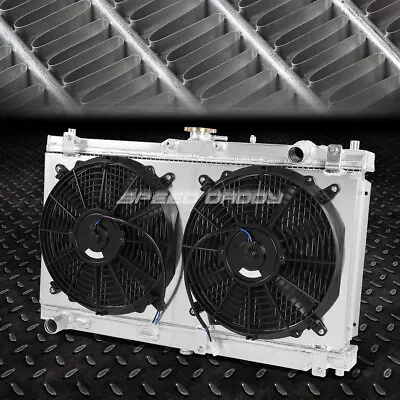 For 99-05 Miata Mx-5 Mt Aluminum Core 2-row Radiator W/cooling Pull Fan Shroud • $186.88