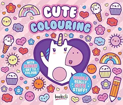 Cute Colouring (Let's Doodle) Book The Cheap Fast Free Post • £3.50