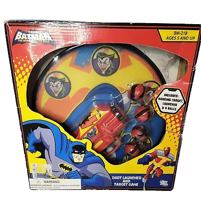 Batman DC Comic Dart Launch Target Game Toy Hanging Target 4 Balls • £4.81