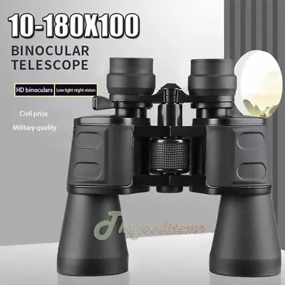 NEW German Military Army 180x100 Binoculars Prism HD Night Vision Hunting+Bag US • $49.49