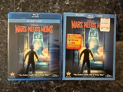 Mars Needs Moms (Blu Ray 2011) W/ DVD & Slipcover - VERY GOOD • $7.99