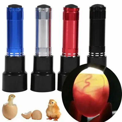 LED Egg Candler Cool Light Egg Candler & Tester Egg Candling Lamp Led Flashlight • £5.14