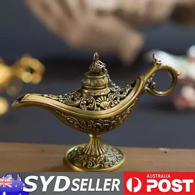 Vintage Aladdin Lamp Fairy Tale Home Desk Ornament Decor (Ancient Copper) • $11.60