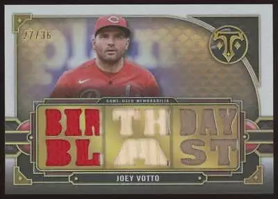 2022 Topps Triple Threads Relic Joey Votto #TTR-JV5 Reds Bat Patch /36 • $31.49