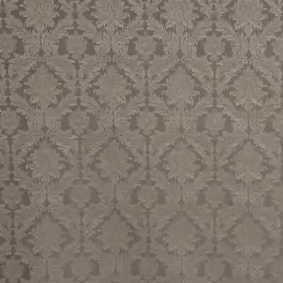 Lithuanian Luxury Damask Fabric Chocolate Brocade Reversible Curtains Upholstery • £1.99