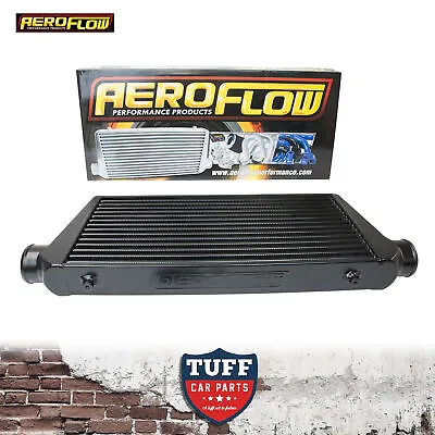 Aeroflow 600x300x76 Alloy Intercooler Black With 3  Inlet Outlet AF90-1000BLK • $247.95