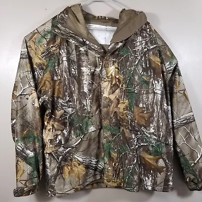 Cabelas Realtree Camo Hooded Hunting Jacket Gore-Tex Mens XL Full Zip Hooded • $99.99