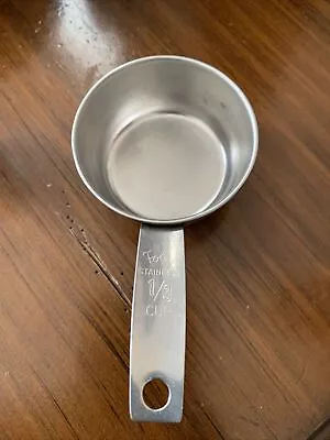 Stainless Steel Measuring Cup 1/3 Cup  Replacement Vintage Foley • $6.99
