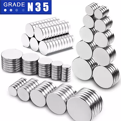 Neodymium Magnets Round Disc N35 Super Strong Rare Earth Thin Tiny Small Large • $79.99