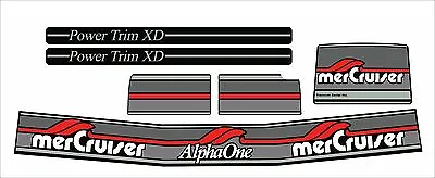 Mercruiser The Original Colors  Alpha One Gen Two  W/gray Rams Sticker Set • $18.95