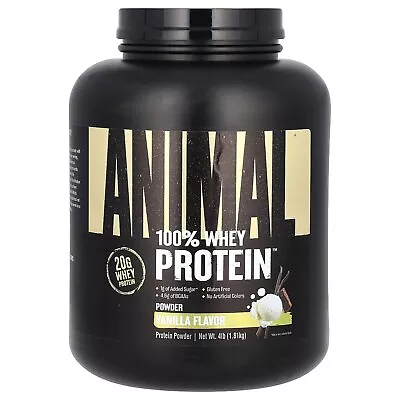 Animal 100% Whey Protein Powder Classic Vanilla 4 Lb (1.81 Kg) • $55.21