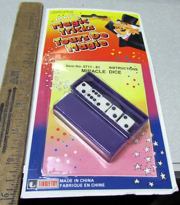 £4.80 • Buy Novelty Tinkees Magic Tricks, Miracle Dice, Loaded Dice, Instructions, #5711-61