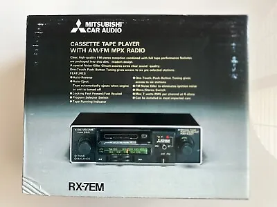 VINTAGE Mitsubishi Car Audio RX-7EM AM/FM MPX Cassette Tape Player*NEW OLD STOCK • $145