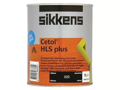 £39.73 • Buy Sikkens Cetol HLS Plus Translucent Woodstain Ebony 1 Litre SIKCHLSPE1L