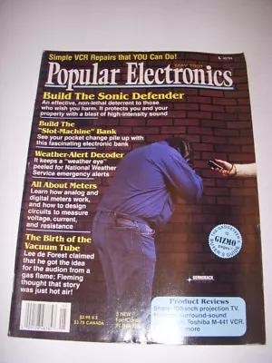 $14.99 • Buy POPULAR ELECTRONICS Magazine, MAY 1991,  BIRTH OF VACUUM TUBE, LEE DE FOREST!