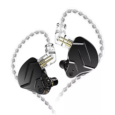 KZ ZSN In-Ear Headphone 1DD+1BA Hybrid Dual Dynamic Earbuds Ergonomic Deep Bass • $35.70