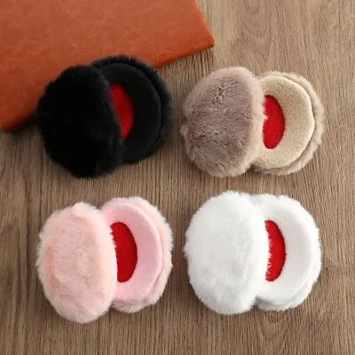 Soft Winter Thick Warm Ear Warmers Fluffy Fleece Bandless Ear Muffs Ear Cover • £4.73