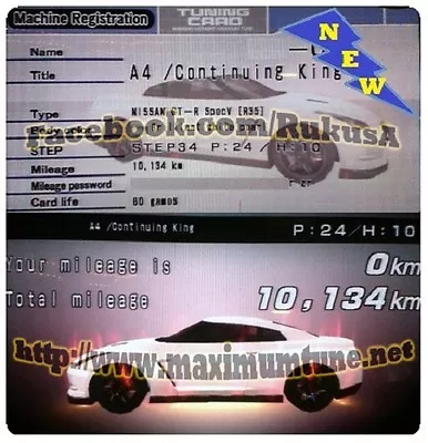 Wangan Maximum Tune 3DX+ ~ A4 R35V No Mirror/Wing W/57A Rims + Neon *Fixed Name* • $8