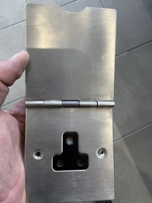 £4 • Buy Contactum Brushed Stainless Single 5amp Floor Socket