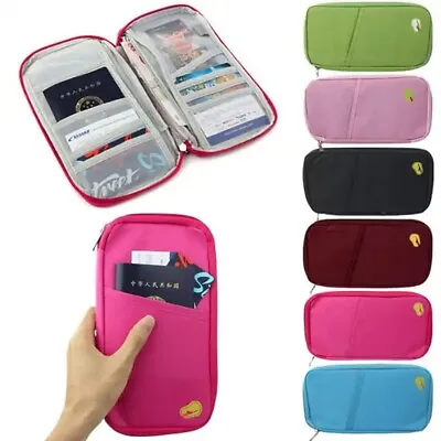 Travel Wallet Family Passport Holder Trip Ticket Card Document Organizer Case US • $8.39