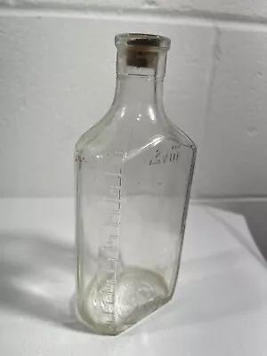 Vintage 3iii Owens Medicine Bottle 200cc With Cork 20  2 • $14