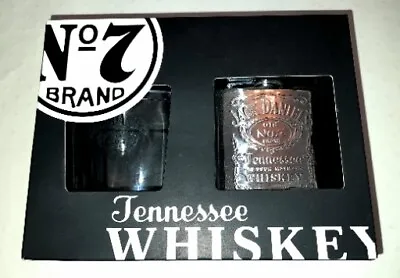 £10.95 • Buy New Jack Daniel's No 7 Tennessee Whiskey Glass & Hip Flask Gift Set