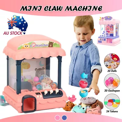 Mini Candy Grabber Carnival Claw Machine Vending Arcade Prize Game Kids Toy Coin • $65.99