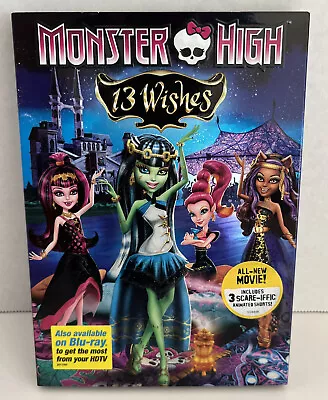 Monster High 13 Wishes (DVD 2013) EXCELLENT CONDITION! • $6