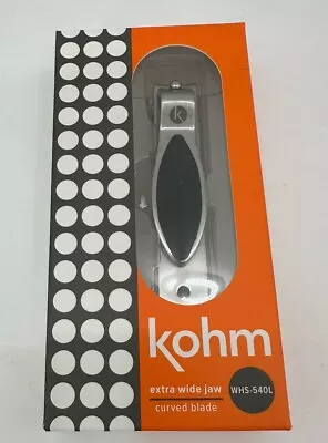 Kohm Wide Jaw Toe Nail Clippers Thick Nails NIB Professional Heavy Duty WHS 540L • $9.49