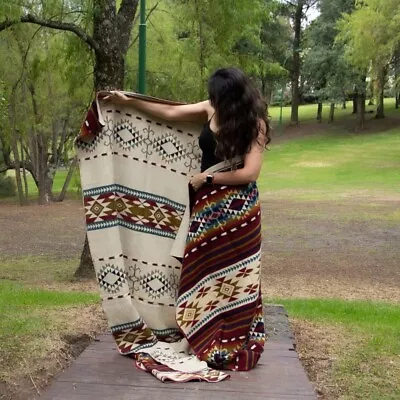 Alpaca Wool Blanket 80x90 In Hypoallergenic Soft Lightweight Quee Size • $109