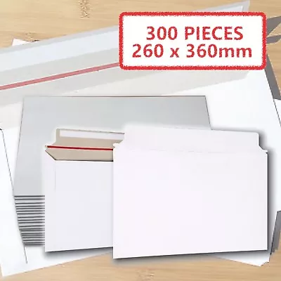 300x B4 300gsm 260 X 360mm Semi Rigid Business Envelope Hard Tough Mailer Bag • $128.20