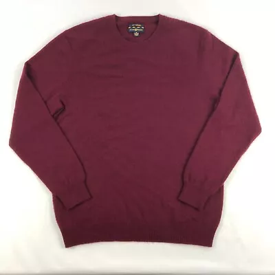 Club Room Cashmere Sweater Mens Medium Maroon 2-Ply • $29.88