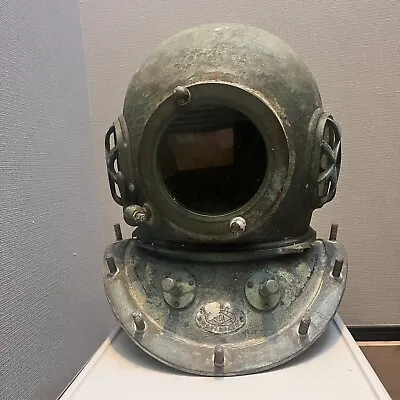 TOA Deep Sea Diving Divers Helmet  Antique Japanese Metallic Deep Scuba Japan • $1300