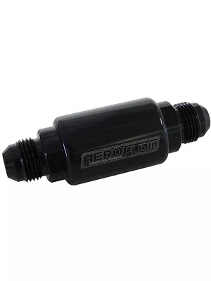 Aeroflow Billet Fuel Filter -8AN 40 Micron 1.25 X 3 L Black ( A (AF66-2053BLK) • $49.30